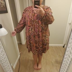 Multi colored gypsy/hippie dress